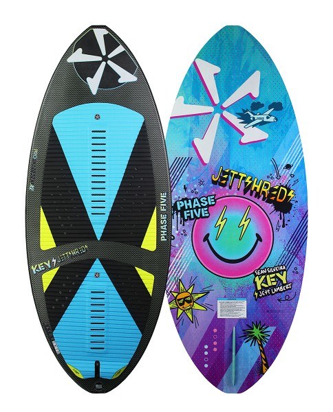 2024 Phase 5 Key Jet Shreds - 50 inch - Skim Style Wkurfer - Blem