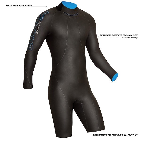 Camaro Blacktec Unisex Long Sleeve Shorty Wetsuit - Small