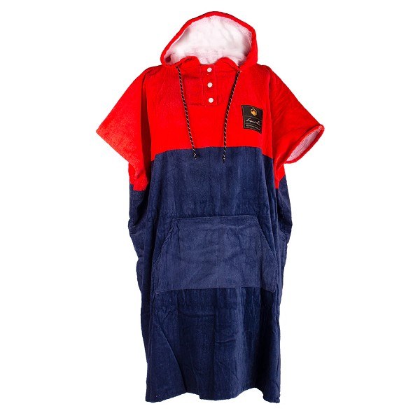 Liquid Force Changer Poncho - Red/Blue