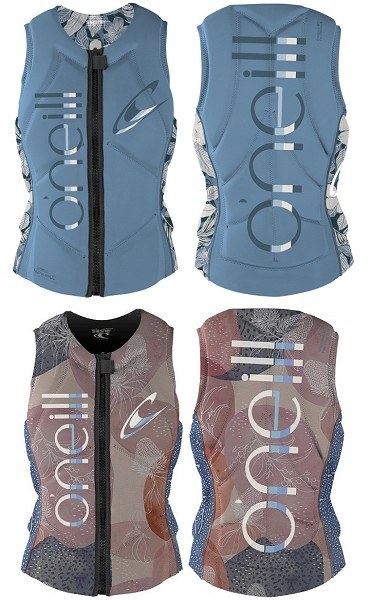 O'Neill Womens Slasher Comp Style Vest Desert OR Floral Denim - 12