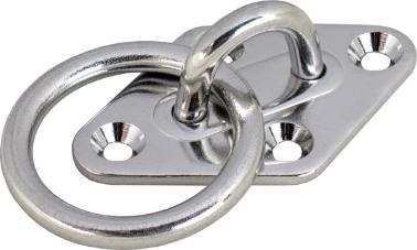 Seadog Stainless Eye Plate and Dock Ring