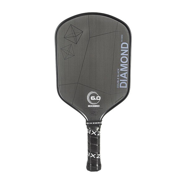 Six Zero Double Black Diamond 16MM - Black - Pickleball Paddle