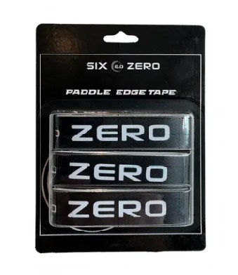 Six Zero  Pickleball Paddle Edge Guard Tape - 3 Pack - Black