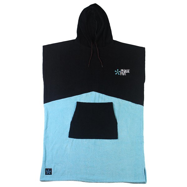Phase Hooded Towel/Poncho - Aqua