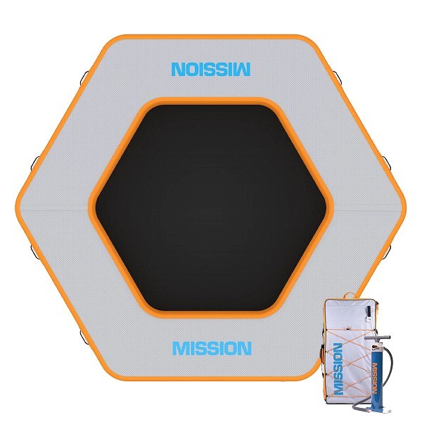 Inflatable Hexagon Mat 12 x 11 x 8 Feet - by Mission Boat Gear