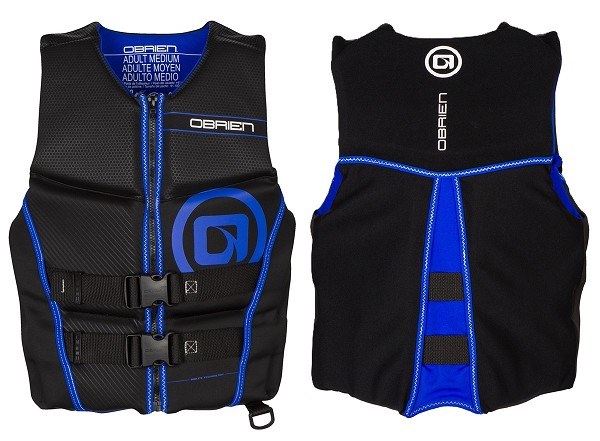 O'Brien Men's Flex V-Back Hmz Life Jacket - Black/Blue - S
