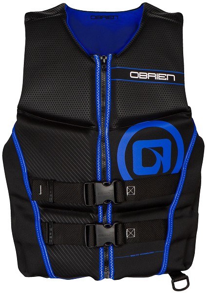 O'Brien Men's Flex V-Back Hmz Life Jacket - Black/Blue - 3XL