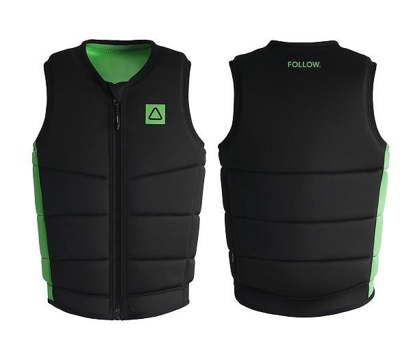 Follow Men's Corp Impact Vest - Black/Green - Medium