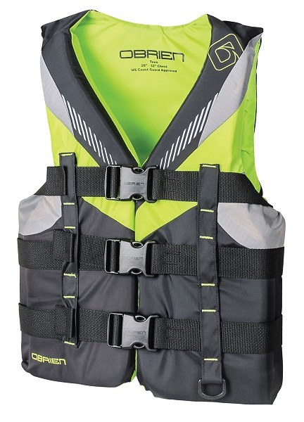 O'Brien Nylon Teen Approved Vest - Green