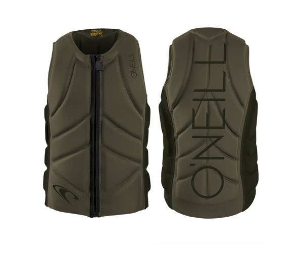 O'Neill Men's Slasher Comp Style Vest - Army Ranger - Small