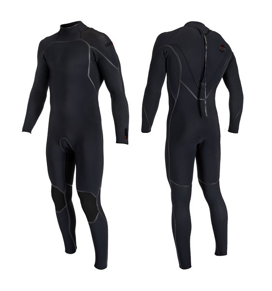 O'Neill Men's Hyperfreak Fire 4/3 Back Zip Full Wetsuit - S