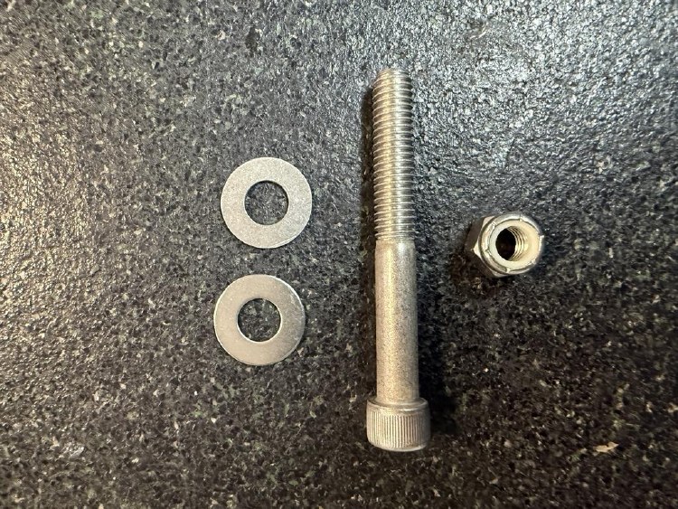 Tower Bolt Assembly - 3/8" x 3 5/16"