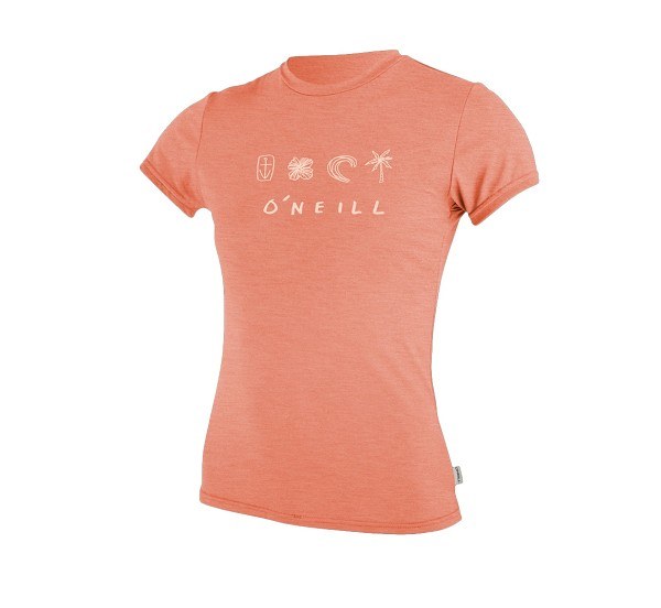 O'Neill Youth Short Sleeve Rash Guard - Nectar Size 6