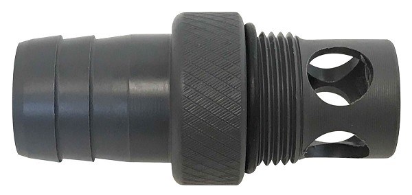Sac Fill Threads to 1" Barbed End Connector - W733SS