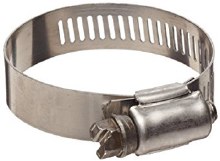 1 inch Hose Clamp - Worm Stainless