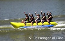 Additional picture of 5 Person Banana Water Toboggan