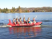 Additional picture of Red Shark 6 Person Banana by Island Hopper