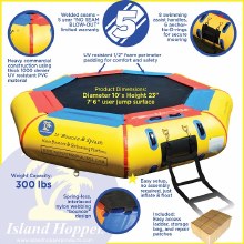 Additional picture of 10 ft Bounce & Splash w/Slide - Water Bouncer - By Island Hopper