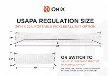 Additional picture of Onix Portable Pickleball Net and Practice Net