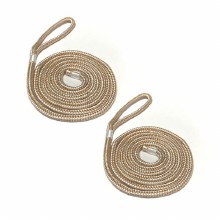 SD Br Fen Line 3/8" X 6' - Pair - Gold/White