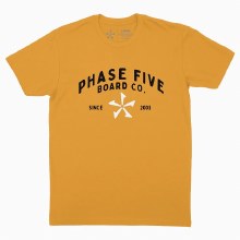 Additional picture of Phase 5 Short Sleeve T-Shirt - Yellow Logo - M