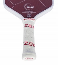 Additional picture of Six Zero Ruby 14 MM - White/Red - Pickleball Paddle