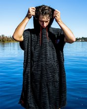Additional picture of Phase Hooded Towel/Poncho - Zebra