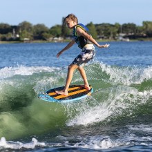 Additional picture of 2025 O'Brien Microdust Skim Style Kid's Wakesurfer - 44 inch