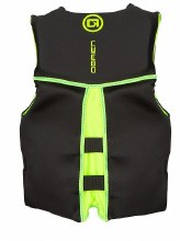 Additional picture of O'Brien Men's Flex V-Back Hmz Life Jacket - Black/Lime - S