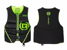 Additional picture of O'Brien Men's Flex V-Back Hmz Life Jacket - Black/Lime - L