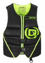Additional picture of O'Brien Men's Flex V-Back Hmz Life Jacket - Black/Lime - L