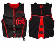 O'Brien Men's Flex V-Back Hmz Life Jacket - Black/Red - S