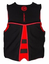 Additional picture of O'Brien Men's Flex V-Back Hmz Life Jacket - Black/Red - S