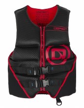 Additional picture of O'Brien Men's Flex V-Back Hmz Life Jacket - Black/Red - M