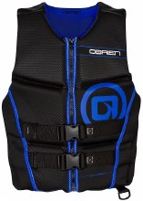 O'Brien Men's Flex V-Back Hmz Life Jacket - Black/Blue - S O'Brien Men's Flex V-Back Hmz Life Jacket - Black/Blue - S