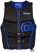 Additional picture of O'Brien Men's Flex V-Back Hmz Life Jacket - Black/Blue - 2XL