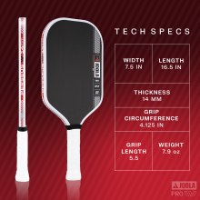 Additional picture of JOOLA Ben Johns Perseus IV Pro 14mm Paddle | USAP Approved | Shuswap Ski & Board