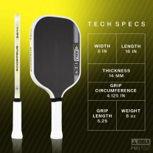 Additional picture of Joola Anna Bright Scorpeus Pro IV - 14 MM Pickleball Paddle