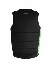 Additional picture of Follow Men's Corp Impact Vest - Black/Green - Medium