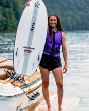 Additional picture of 27 Phase 5 Bailey Rush Stealth Surf Style Wakesurfer - 52 inch