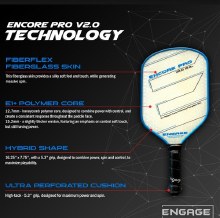 Additional picture of Engage Encore Pro V2 - Red - Pickleball Paddle