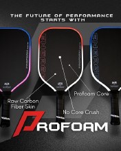 Additional picture of Engage ProFoam Raw Carbon 14 MM - Pickleball Paddle