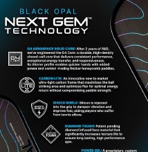 Additional picture of Six Zero Black Opal 14 MM - Aerospace Foam Core - Pickleball Paddle