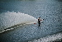 Additional picture of 26 Radar Senate Graphite Slalom Waterski - 65 inch