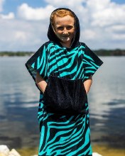 Additional picture of Phase 5 - Kid's Zebra Hooded Towel/Poncho