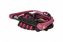 Ronix 25 Ft Women's Silicone Stretch Surf Rope w/Handle - Merlot