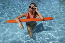 Additional picture of O'Brien Deluxe Foam Pool Noodle - Blue Swirl