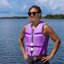 Additional picture of O'Brien Women's V-Back HMZ Vest - Lavender - S