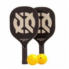 Onix Recruit Pickleball Paddle Set - 2 Wood Paddles & 2 Balls