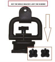 Additional picture of Bracket Thumbscrews for Windshield Boat Mirror